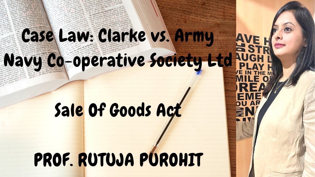 Sale Of Goods Act Case Law Warranty of Disclosing Nature Of Goods Clark vs. Army Navy Corp