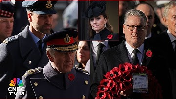 Remembrance Sunday ceremony in London: King Charles Leads Remembrance Day Service at The Cenotaph