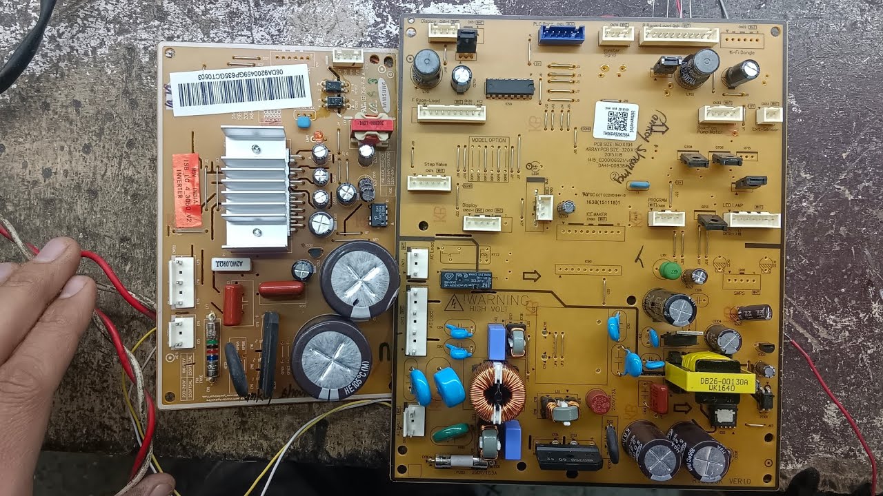 Samsung double door fridge PCB compressor testing,3 times blinking solution electronic YouTube