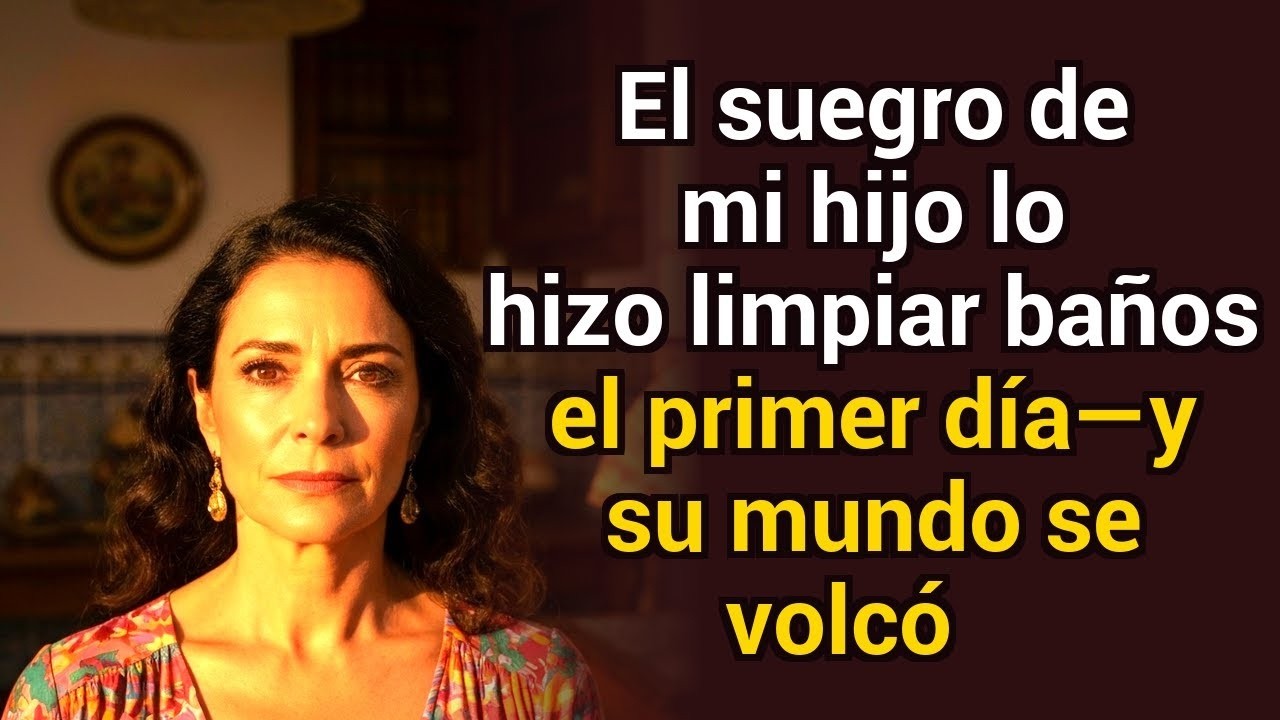 El suegro de mi hijo lo hizo fregar inodoros el primer día — luego su mundo se volteó