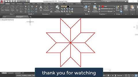 draw geometric shape sample (7) by autocad