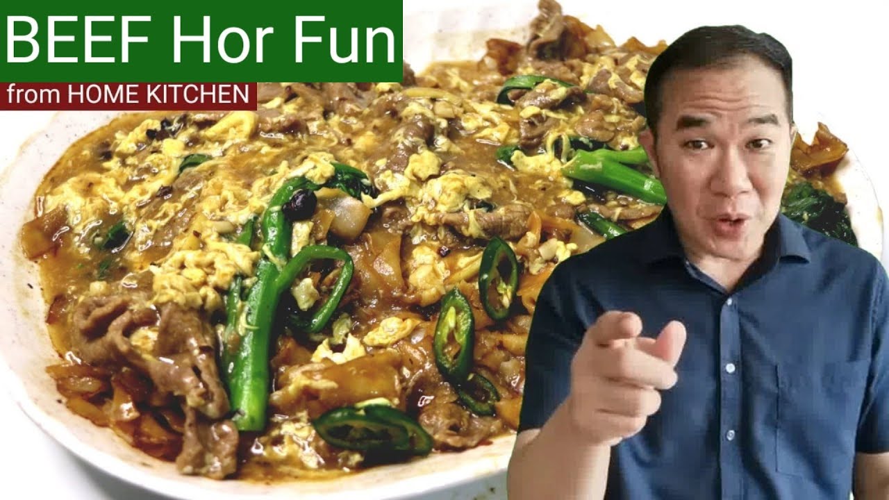 Singapore Beef Hor Fun RECIPE🍜 with EGG Gravy Chinese Beef Chow Mein