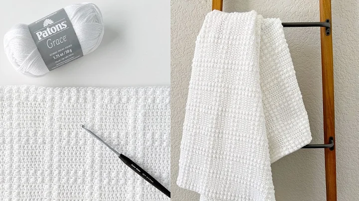 Crochet Berry Stitch Windowpane Baby Blanket