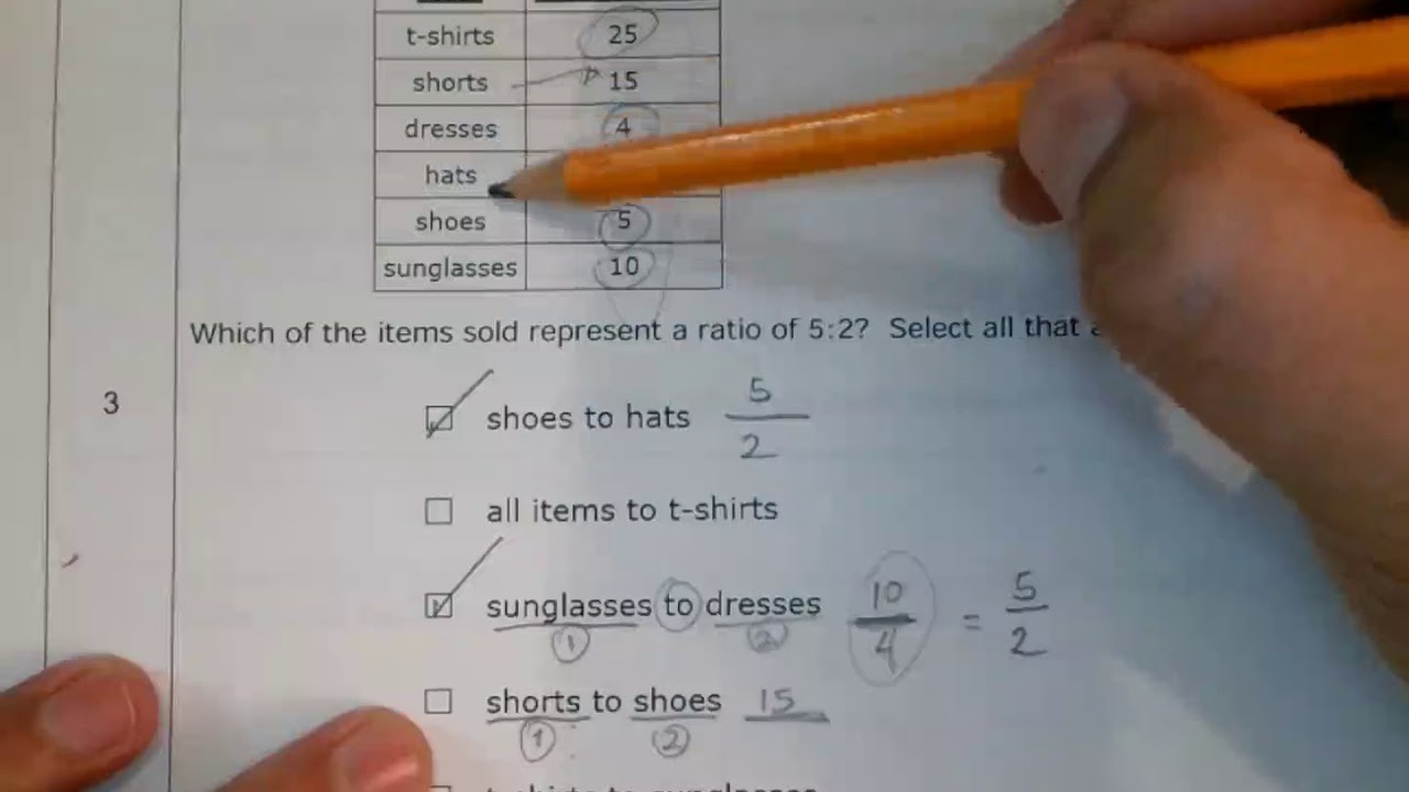 FSA Ratios and Proportions, MAFS 6 RP 1.2 - YouTube