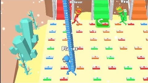 Bridge Race - Level 11 To 20 Gameplay All Levels (Android, iOS)