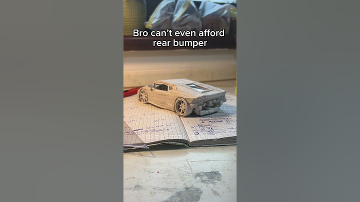 Bro can’t even afford rear bumper #papercraft #car #jdm #lamborghini