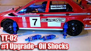 Tamiya Tt-02 Essential Upgrade - Oil Shocks - Includes Running Comparison & Demonstration
