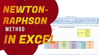 NEWTON-RAPHSON METHOD IN EXCEL||SIMPLE!