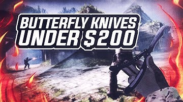 TOP 3 - BUTTERFLY KNIVES UNDER $200! | CSGO!