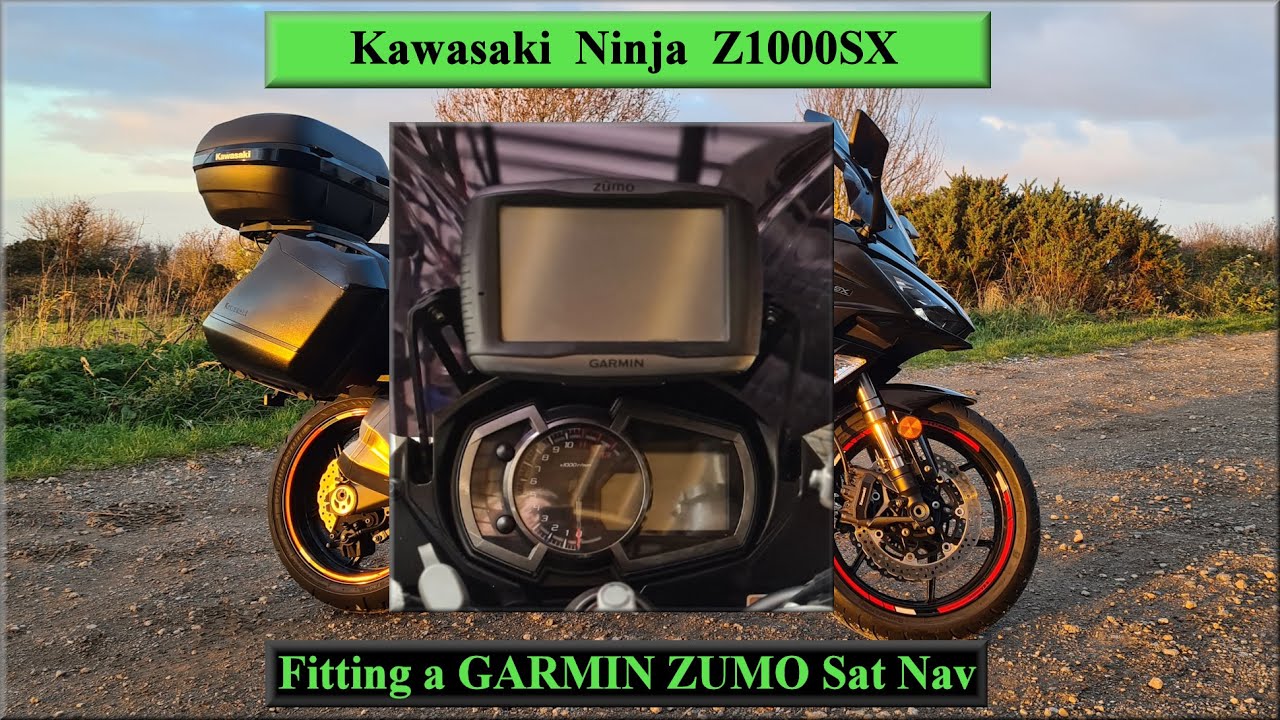 2018 Kawasaki Ninja Z1000SX - Fitting a Garmin Zumo Sat Nav - YouTube