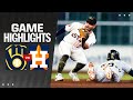 Brewers vs astros game highlights 51824  mlb highlights