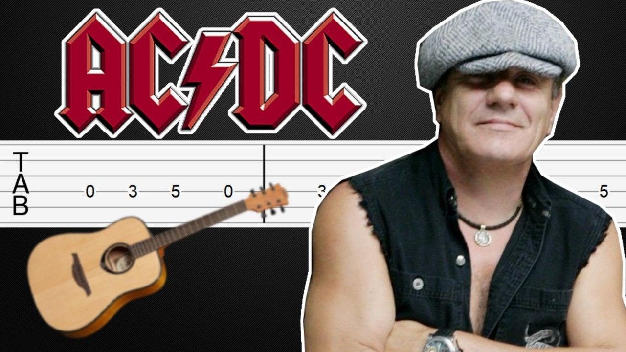 Rock N Roll Train AC/DC Guitar Tabs, Guitar Tutorial, Guitar Lesson