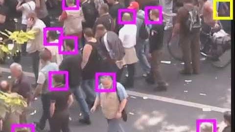 Density aware person detection and tracking in crowds