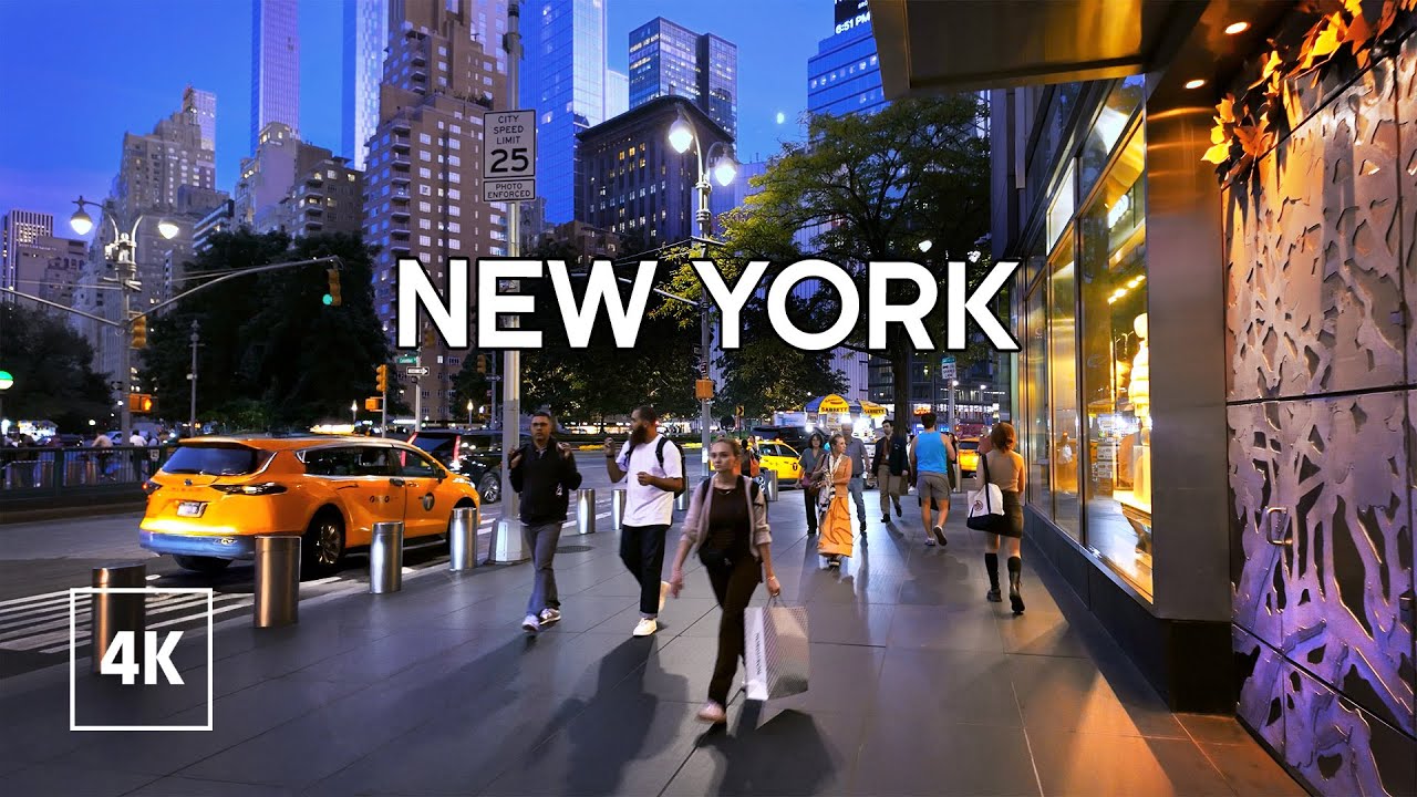 New York, Amerika Serikat | NYC | Jelajah Kota Malam 4K