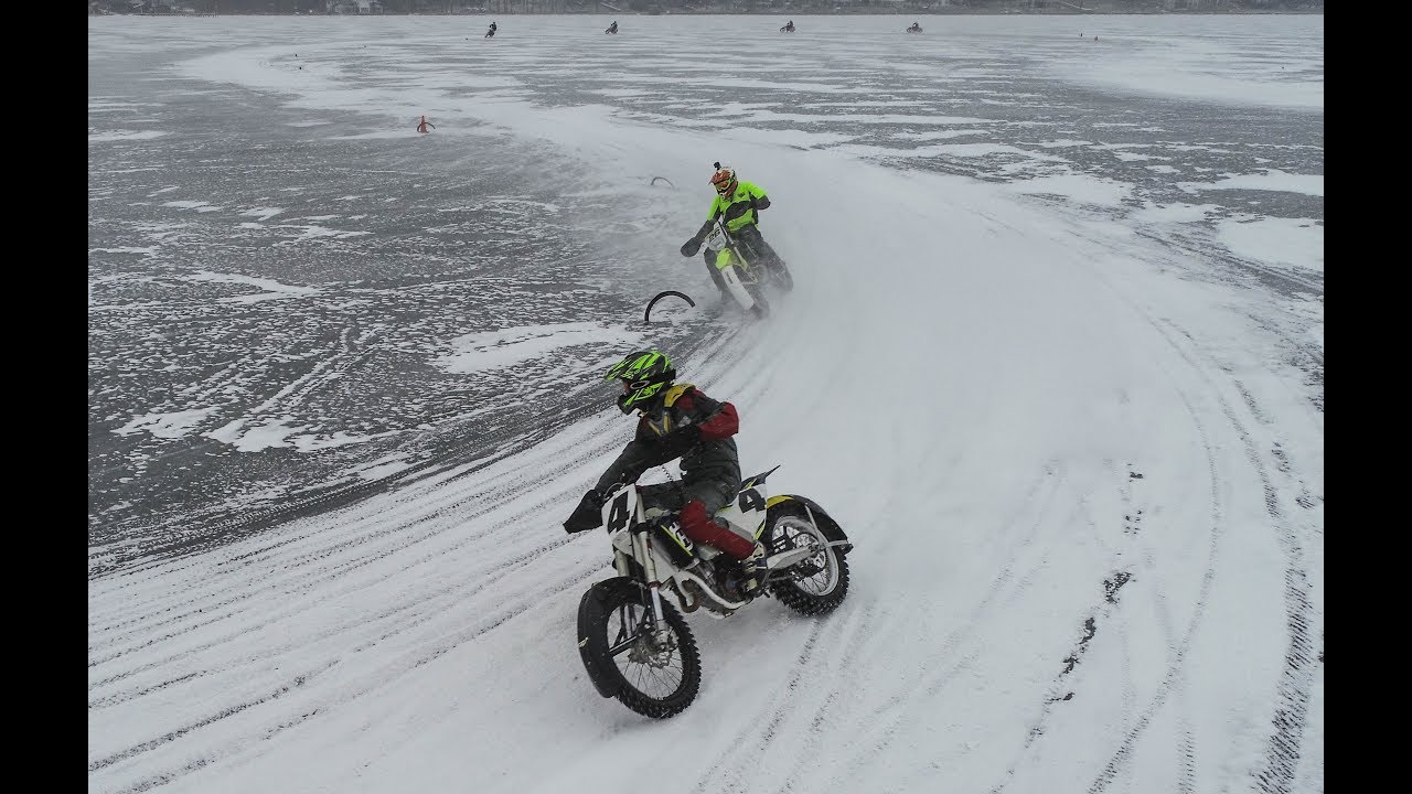 Crazy Ice racing Footage Moto On Ice - Cedar Lake 2019 Remix - YouTube
