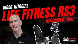 How To Use the Life Fitness RS3 Recumbent Bike | GO Console Setup & Workout Guide