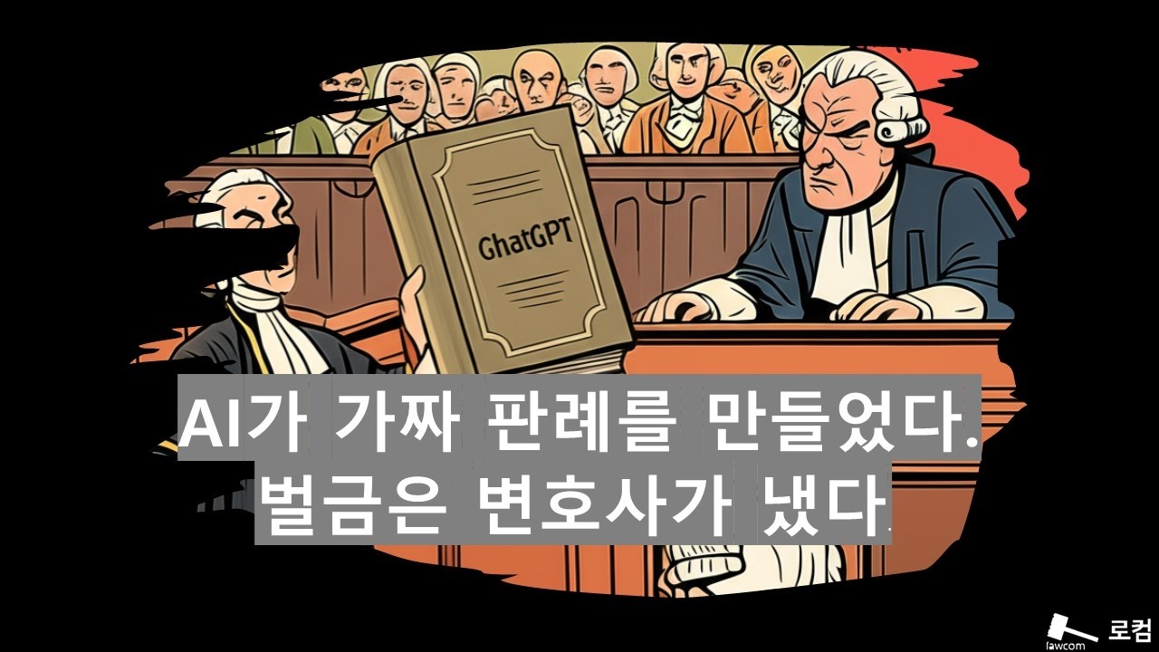 AI가 가짜 판례를 만들었다.
