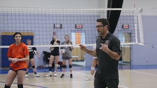 Volleyball Hitting Lines Drill