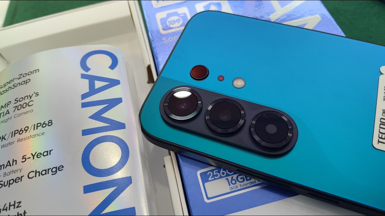 Tecno Camon 50 Honest Unboxing – What You Get