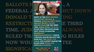 Detalles Trump Voting Block Judge Talwani Halts USPS Rules as North Carolina Ballots Go Out Guía