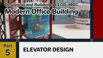 LEGO Modern Office Building Modular MOC | Part 5 : Elevator Design & Prototype