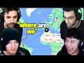 4 idiots play Geoguessr for $1000...