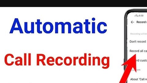 call recording kaise karen | call recording kaise chalu karen | How to  enable auto call record #cal