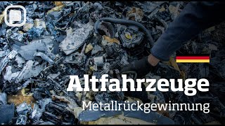 Metallrückgewinnung aus Altfahrzeugen durch Schreddern und Mahlen Panizzolo