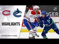 NHL Highlights | Canadiens @ Canucks 1/21/21