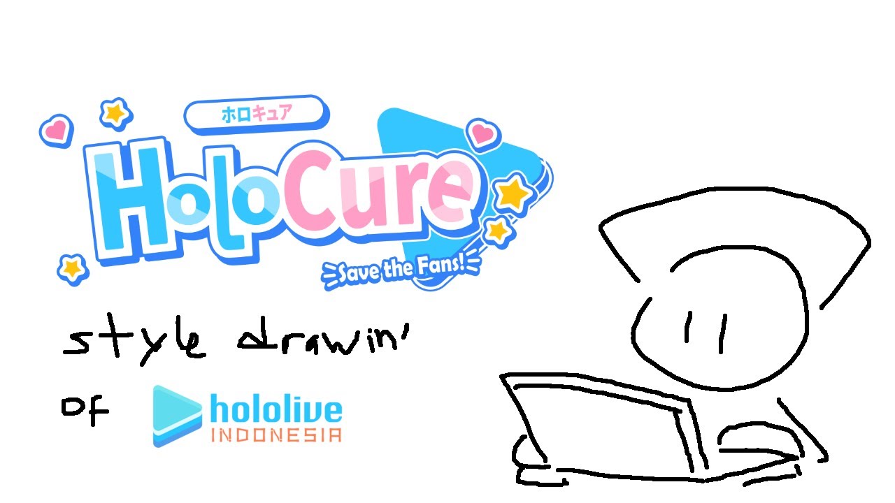 [ENG/IDN] Holocure style drawing holo id - part 3 - YouTube