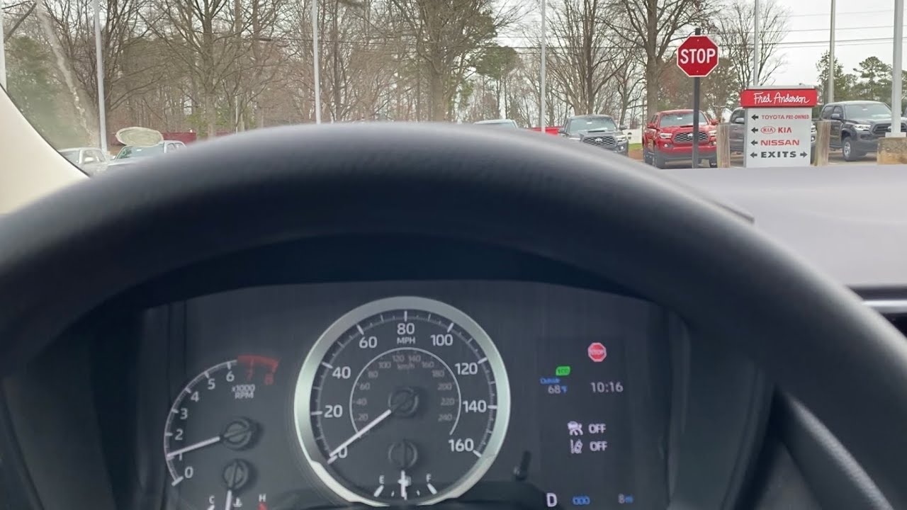 Toyota Road Sign Assist: How to Adjust Speed Notification Settings