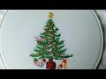 Hand Embroidery: Christmas Tree | Árbol de Navidad bordado a mano | Artesd'Olga