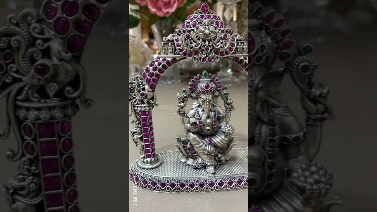 Silver Ganesh Idol 