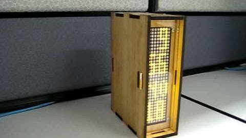 BookClock - Arduino project in custom laser-cut enclosure