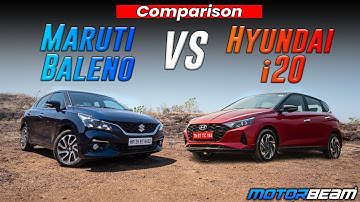 2022 Maruti Baleno vs Hyundai i20 Comparison - Which Premium Hatch To Buy? | MotorBeam