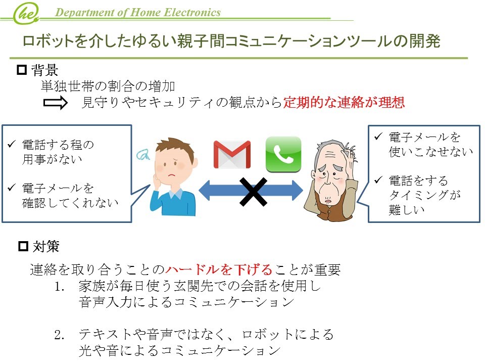 ロボットを用いたゆるい親子間コミュニケーションツールの開発 の紹介 Youtube