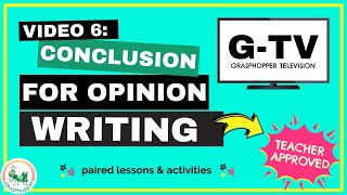 How to Write a Conclusion for an Opinion Essay | 4th Grade | Video 6