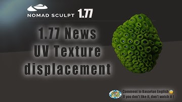 Nomad Sculpt - 1.77 News - displacement for UV Textures via layer mask (V1.77 -22.4.2023)