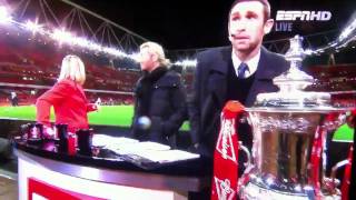 Martin Keown Hit On Head By Ball - Arsenal v Leeds 9 - 1 - 12 FA Cup