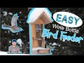 Wine Bottle Bird Feeder - Easy DIY Bird Feeder - How to Build a Bird Feeder - Lockdown Woodworking