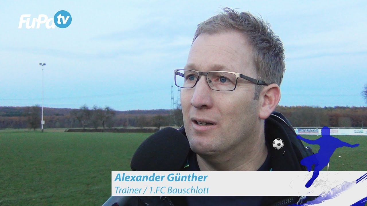 Alexander Günther - 1.FC Bauschlott - zum Spiel vs. SV Büchenbronn, FuPa.tv-Interview, 20.11.2016