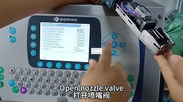 How to learn the nozzle cleaning video of Domino A120 machine?