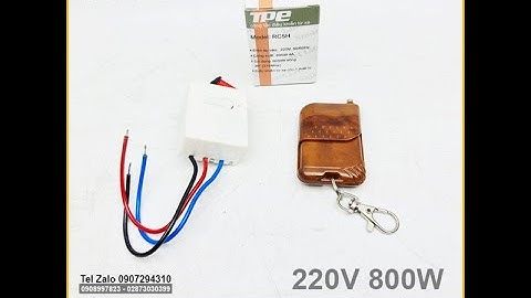|X88| Công tắt điều khiển từ xa 220V 800W TPE RC5H - remote điều khiển 1 kênh tắt - mở