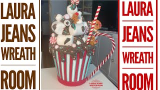 How to make a X-Large Hot Cocoa/Gingerbread cup with a dollar tree basket