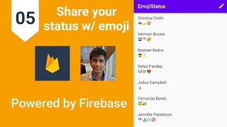 Update Emoji Status - Kotlin Android app using Firebase: EmojiStatus Ep 5