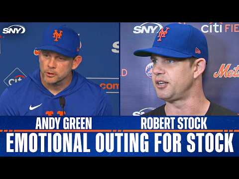 Andy Green, Robert Stock talk emotional start for Mets right-hander