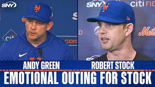 Andy Green, Robert Stock talk emotional start for Mets right-hander