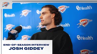 Josh Giddey | 202324 EndofSeason Interview | OKC Thunder