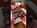 Easy peppermint bark brownies #brownies #christmas #dessert