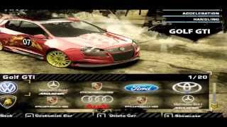Need for Speed Most Wanted CARS